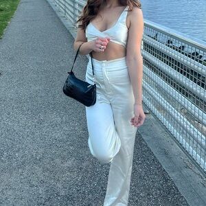 Princess Polly Cream Satin Set